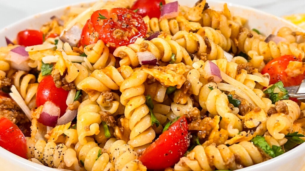  IMG_9427-1024x576 Taco Pasta Salad  