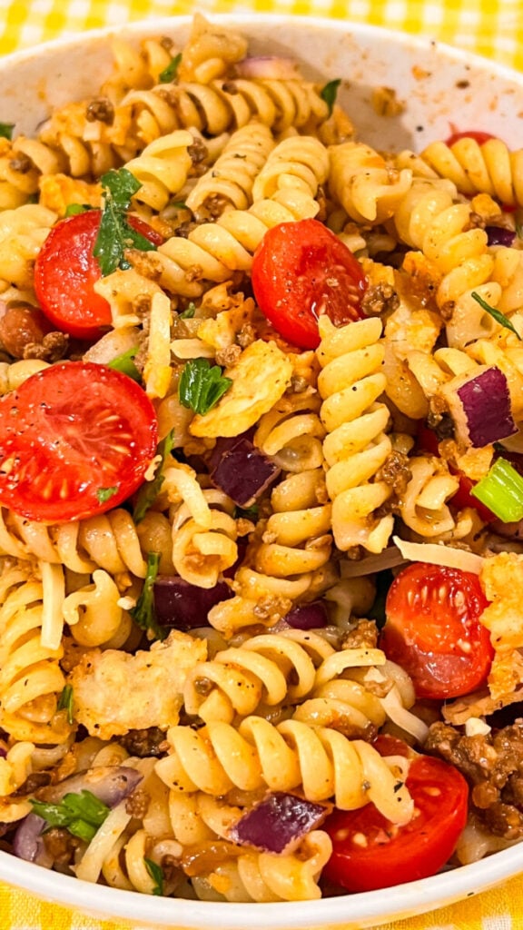  IMG_9441-576x1024 Taco Pasta Salad  
