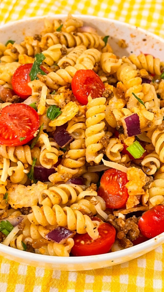  IMG_9442-576x1024 Taco Pasta Salad  