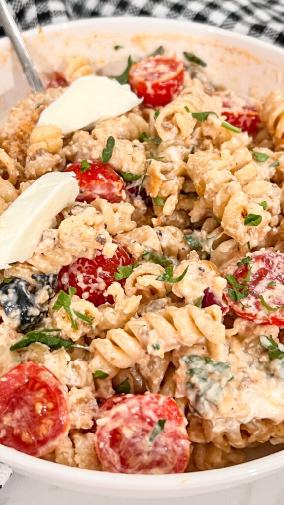 IMG_9525-576x1024 Creamy Italian Pasta Salad