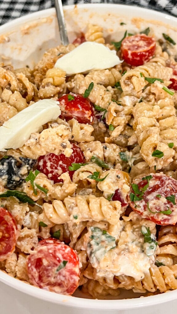 IMG_9528-576x1024 Creamy Italian Pasta Salad