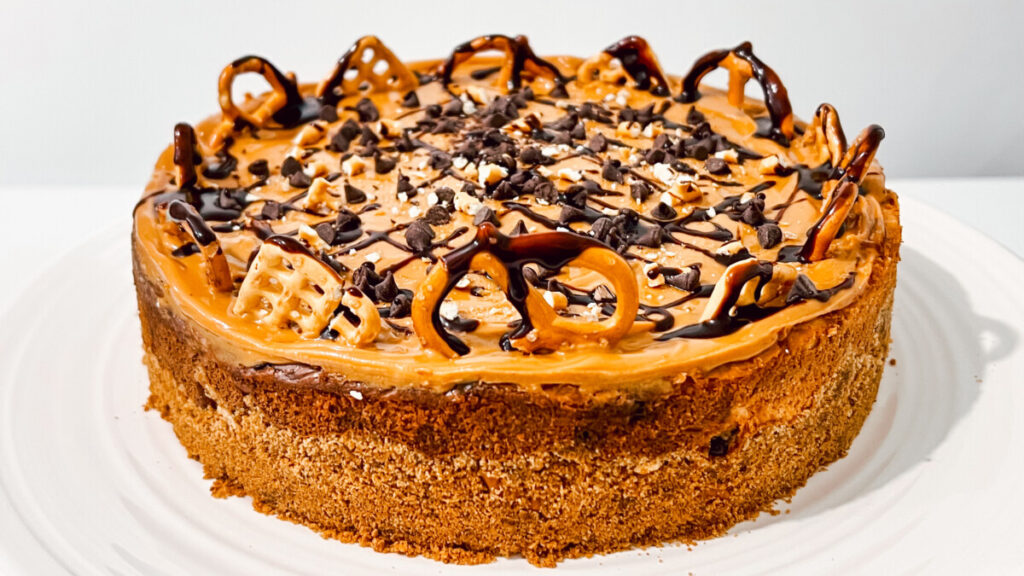 IMG_3174-1024x576 Chocolate Peanut Butter Pretzel Cheesecake