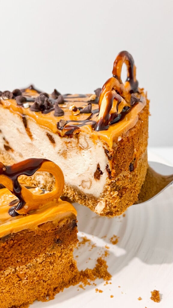 IMG_3179-576x1024 Chocolate Peanut Butter Pretzel Cheesecake