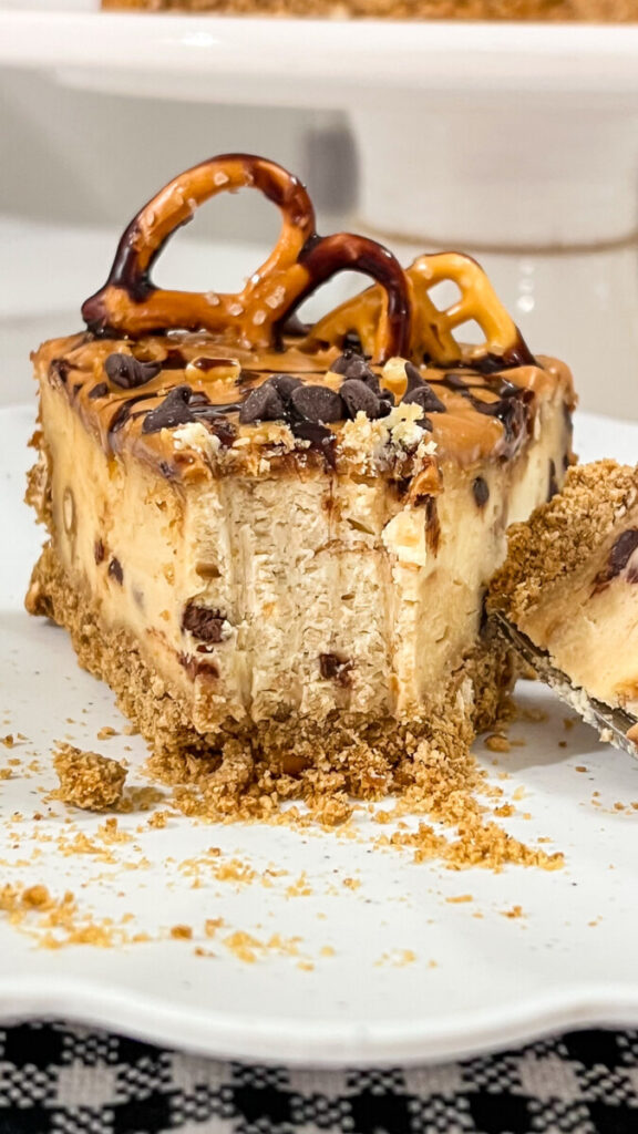 IMG_3435-576x1024 Chocolate Peanut Butter Pretzel Cheesecake