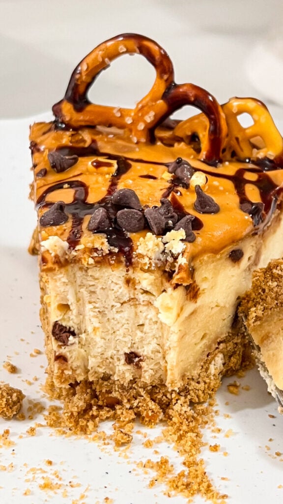 IMG_3454-576x1024 Chocolate Peanut Butter Pretzel Cheesecake