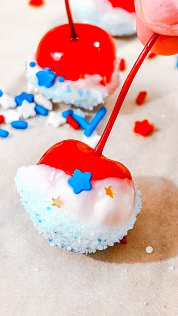  IMG_4613-576x1024 Red, White and Blue Chocolate Covered Cherries  