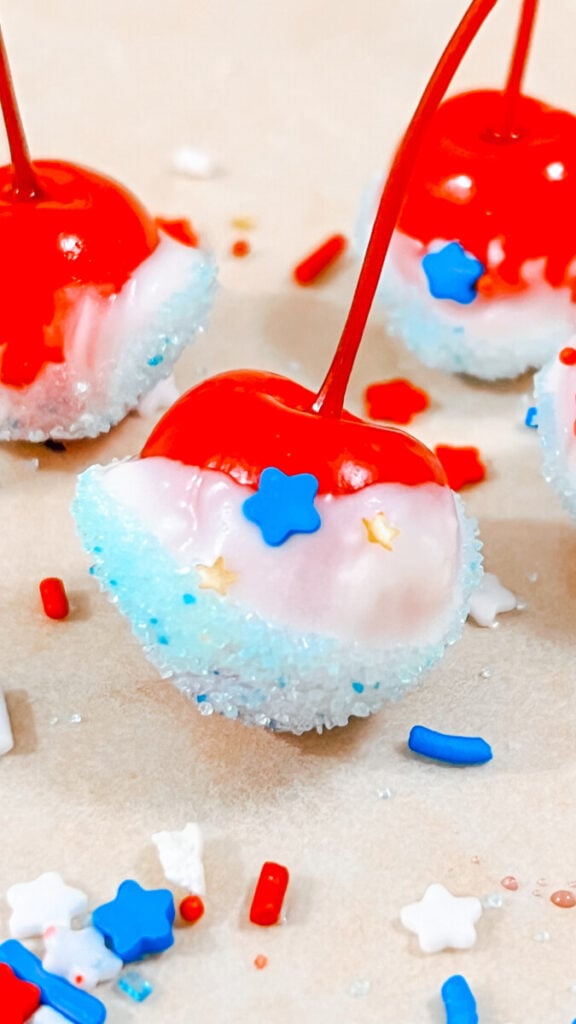  IMG_4619-576x1024 Red, White and Blue Chocolate Covered Cherries  