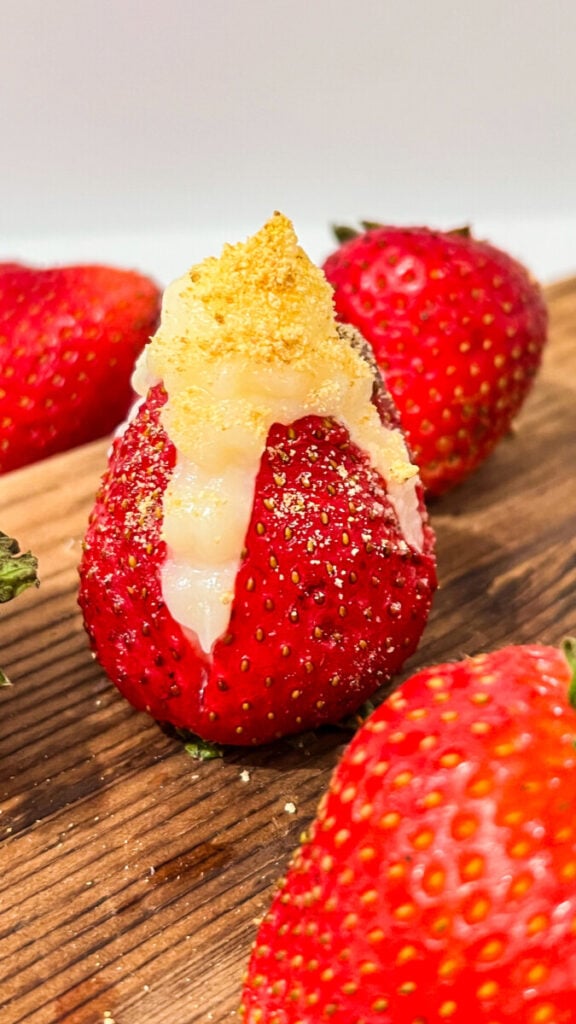 IMG_4664-576x1024 Cheesecake Stuffed Strawberries