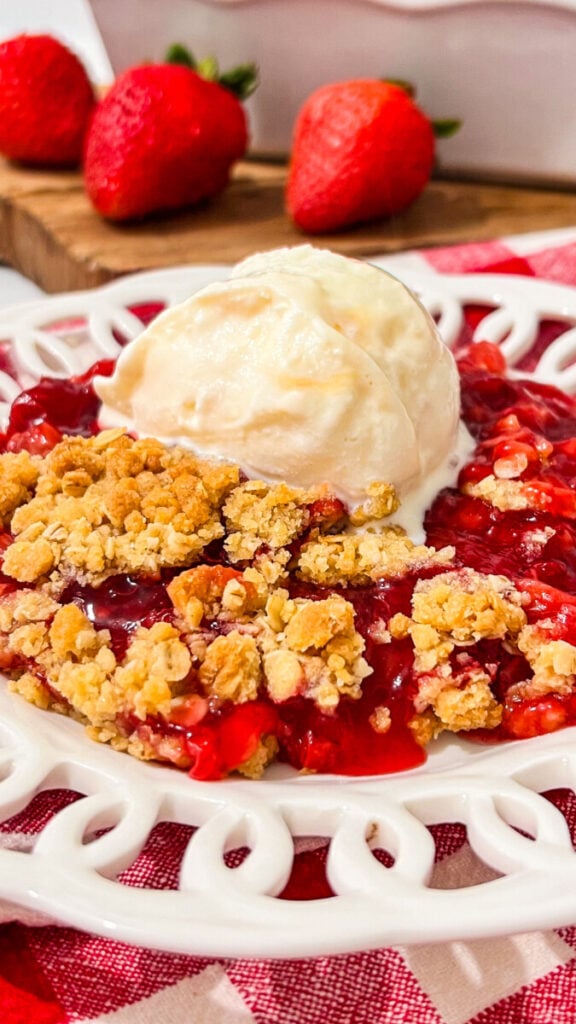  IMG_5204-576x1024 Strawberry Rhubarb Crisp  