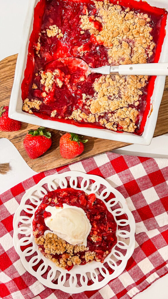  IMG_5217-576x1024 Strawberry Rhubarb Crisp  