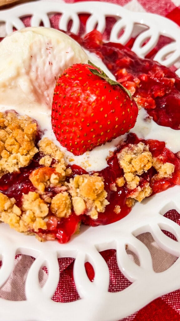  IMG_5226-576x1024 Strawberry Rhubarb Crisp  