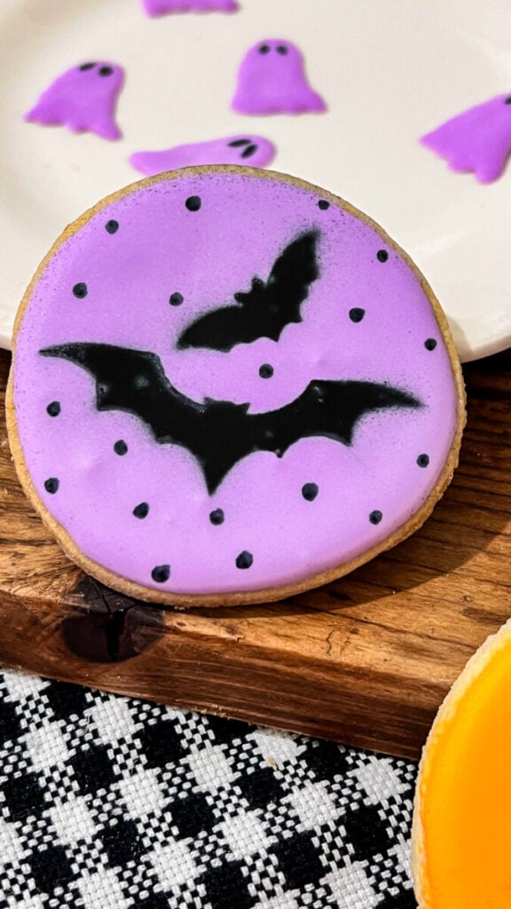 IMG_5876-1-1-576x1024 Purple Bat Halloween Cookies