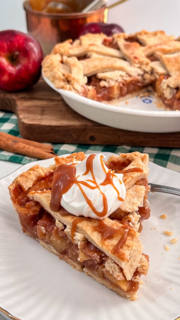 IMG_7395-576x1024 Homemade Caramel Apple Pie