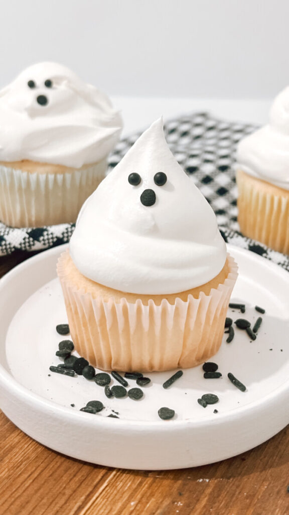 IMG_0726-576x1024 Easy Cool Whip Ghost Cupcakes