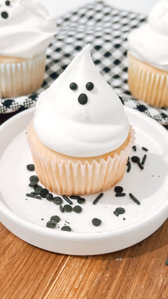 IMG_0736-576x1024 Easy Cool Whip Ghost Cupcakes