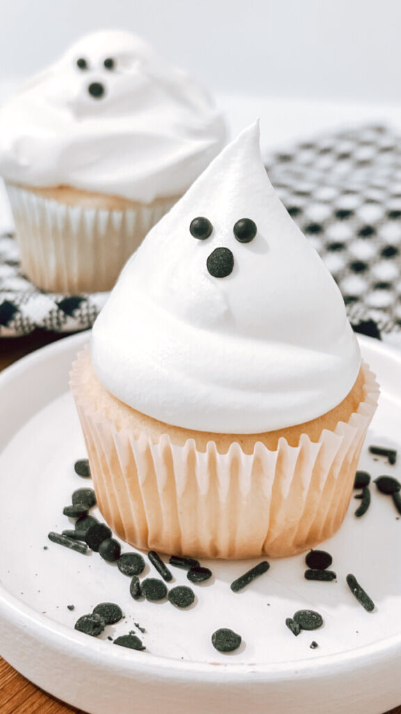 IMG_0739-576x1024 Easy Cool Whip Ghost Cupcakes
