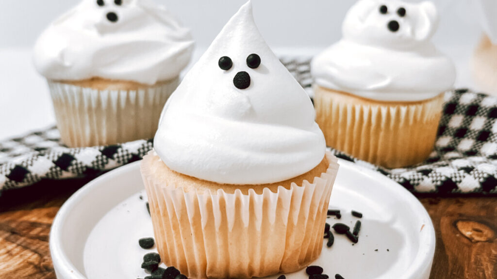 IMG_0740-1024x576 Easy Cool Whip Ghost Cupcakes