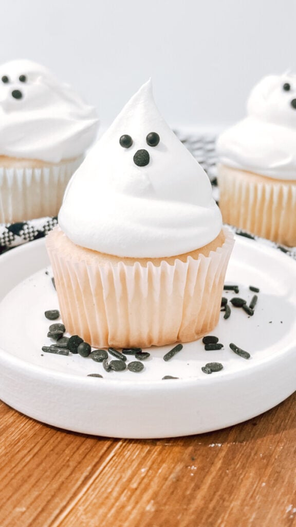 IMG_0746-576x1024 Easy Cool Whip Ghost Cupcakes