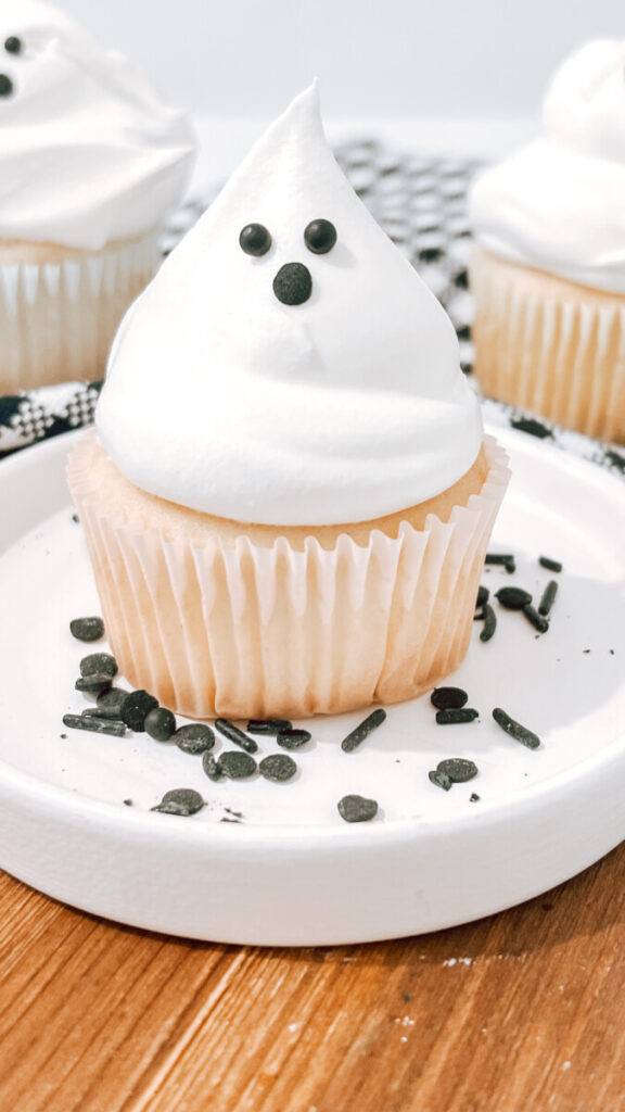 IMG_0747-576x1024 Easy Cool Whip Ghost Cupcakes