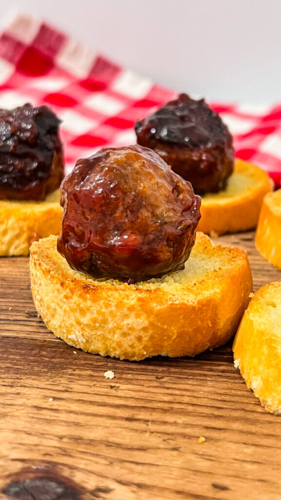  IMG_2418-576x1024 BBQ Meatball Crostini  