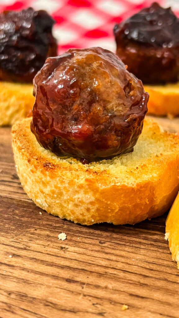  IMG_2429-576x1024 BBQ Meatball Crostini  
