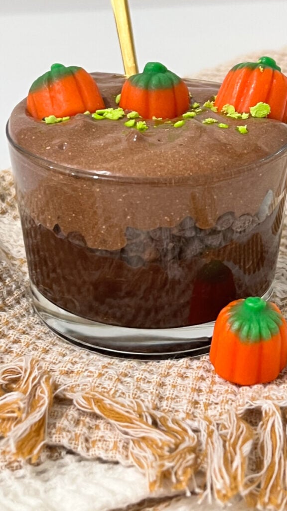 IMG_4716-576x1024 Pumpkin Patch Chocolate Mousse Cups