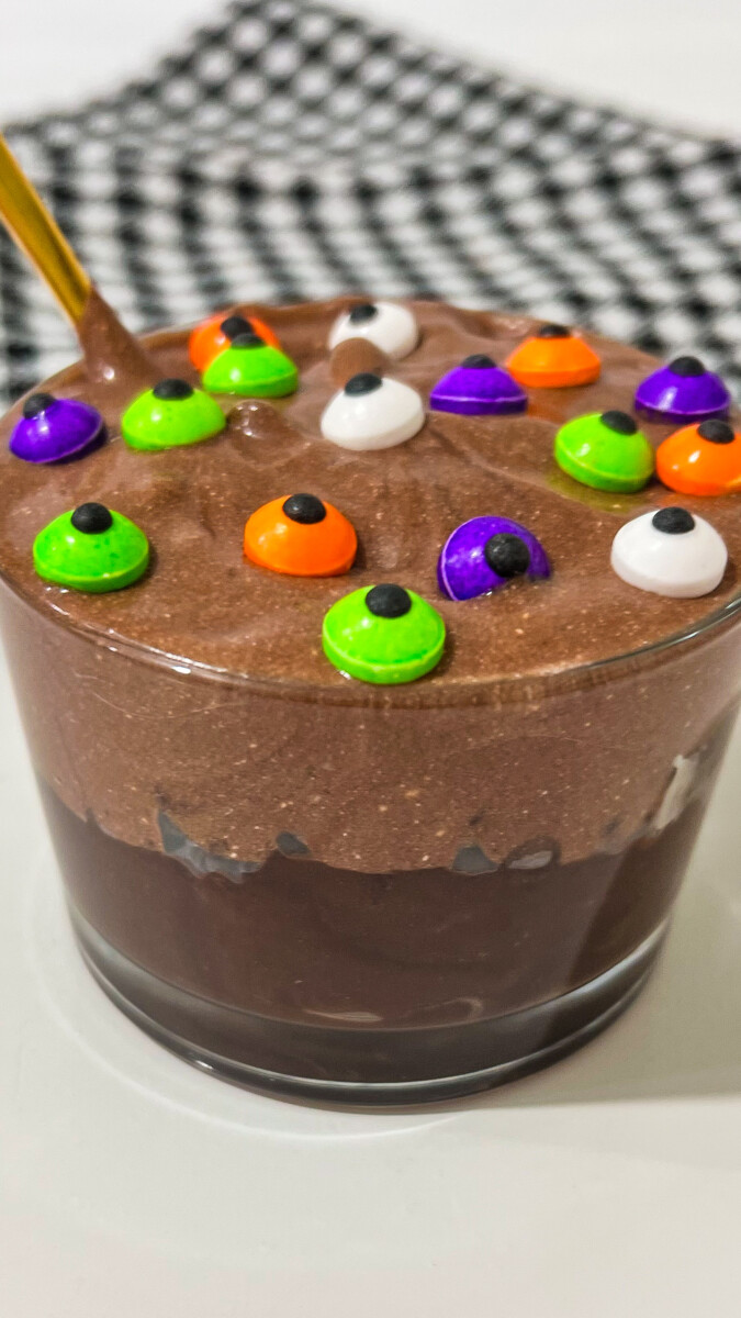  IMG_4749 Creepy Monster Eye Chocolate Mousse Cups  