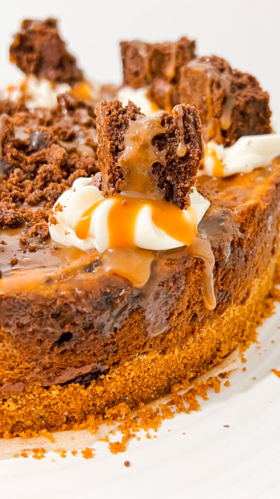  IMG_9511-576x1024 Caramel Brownie Cheesecake  