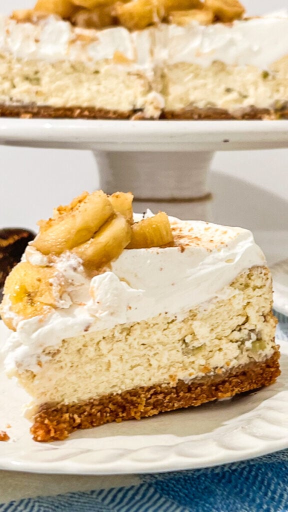  IMG_0863-576x1024 Banana Rum Cream Cheesecake  