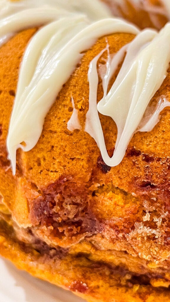  IMG_1233-576x1024 Pumpkin Spice Bundt Cake with Cream Cheese Frosting  