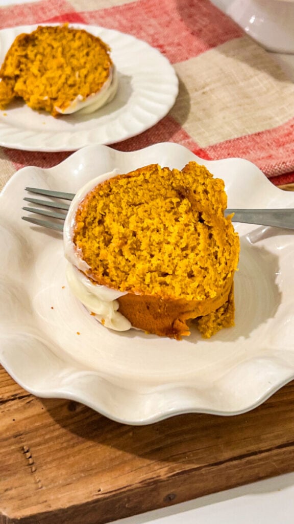  IMG_1267-576x1024 Pumpkin Spice Bundt Cake with Cream Cheese Frosting  