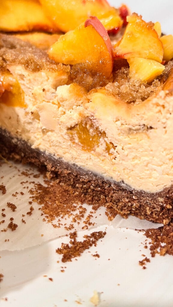  IMG_5246-576x1024 Brown Sugar Peach Cheesecake  