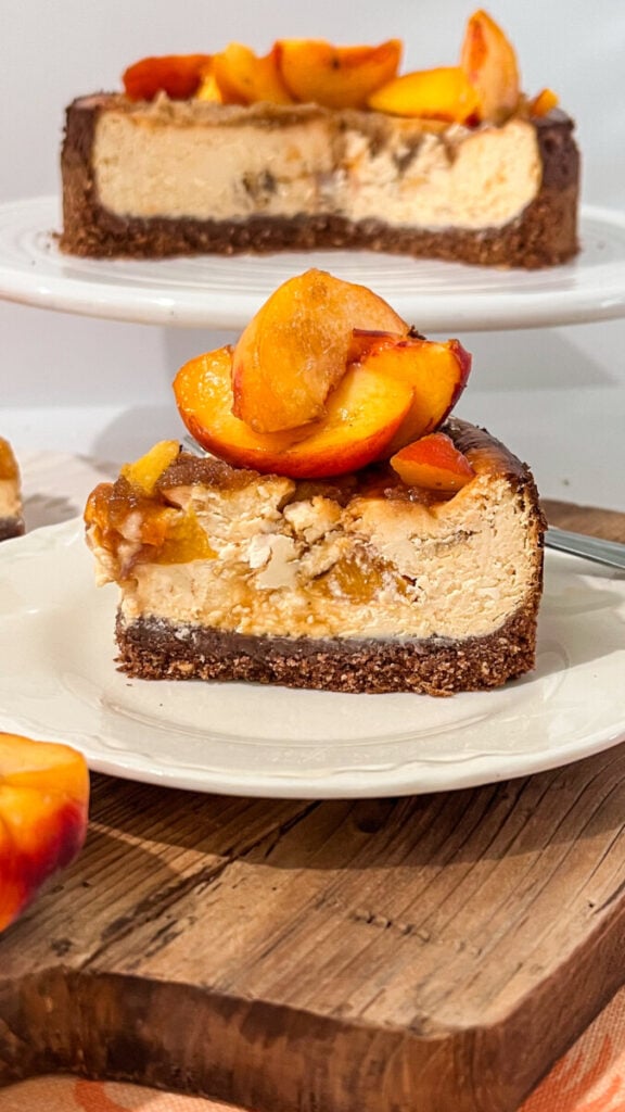  IMG_5247-576x1024 Brown Sugar Peach Cheesecake  