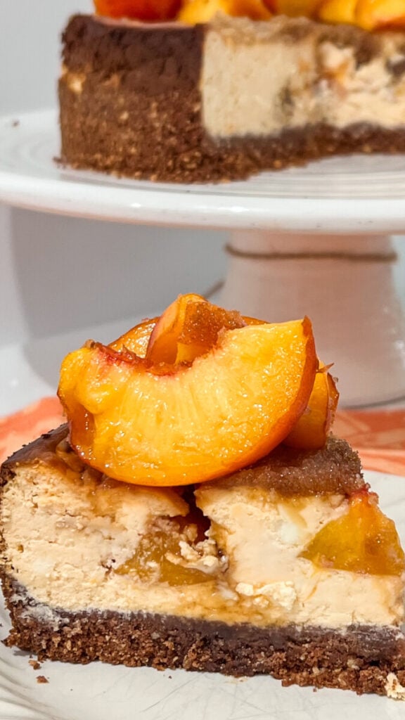  IMG_5274-576x1024 Brown Sugar Peach Cheesecake  