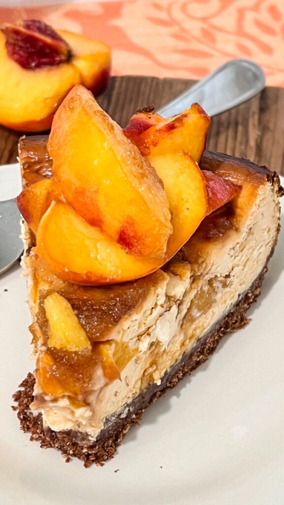  IMG_5279-576x1024 Brown Sugar Peach Cheesecake  