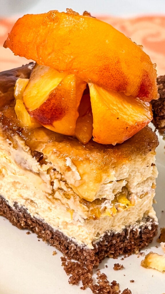  IMG_5298-576x1024 Brown Sugar Peach Cheesecake  