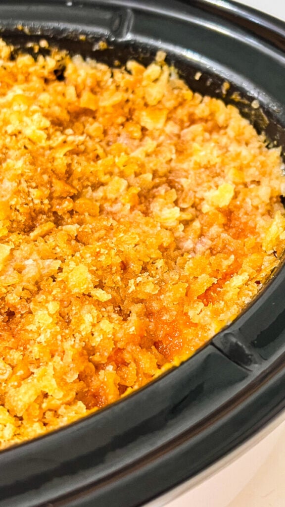 IMG_6982-576x1024 Crock Pot Ritz Cracker Sweet Potato Casserole