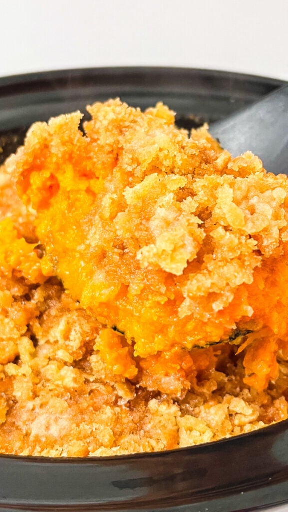 IMG_6993-576x1024 Crock Pot Ritz Cracker Sweet Potato Casserole