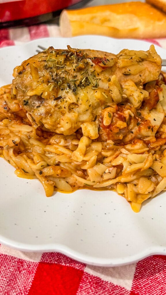  IMG_7514-576x1024 Crockpot Marry Me Chicken and Orzo  