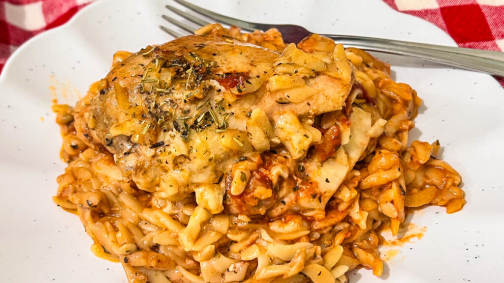  IMG_7517-1024x576 Crockpot Marry Me Chicken and Orzo  