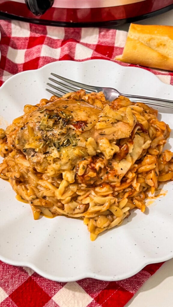  IMG_7535-576x1024 Crockpot Marry Me Chicken and Orzo  