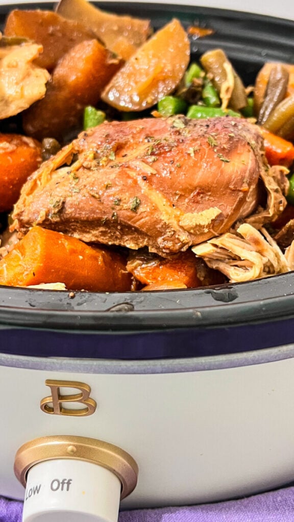  IMG_7690-576x1024 Slow Cooker Brown Sugar Soy Chicken and Veggies  