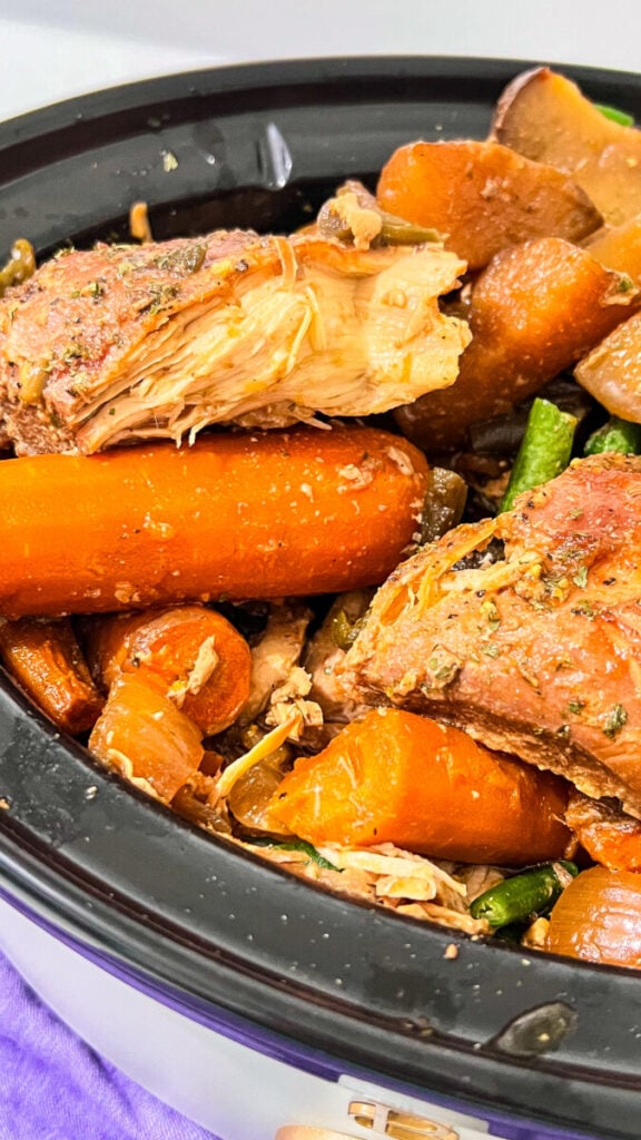  IMG_7692-576x1024 Slow Cooker Brown Sugar Soy Chicken and Veggies  