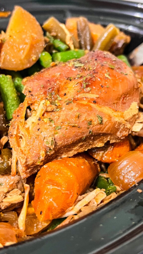  IMG_7702-576x1024 Slow Cooker Brown Sugar Soy Chicken and Veggies  