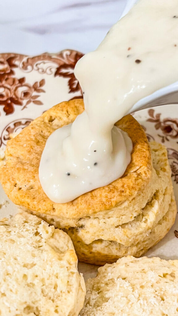IMG_8749-576x1024 Homemade Country White Gravy