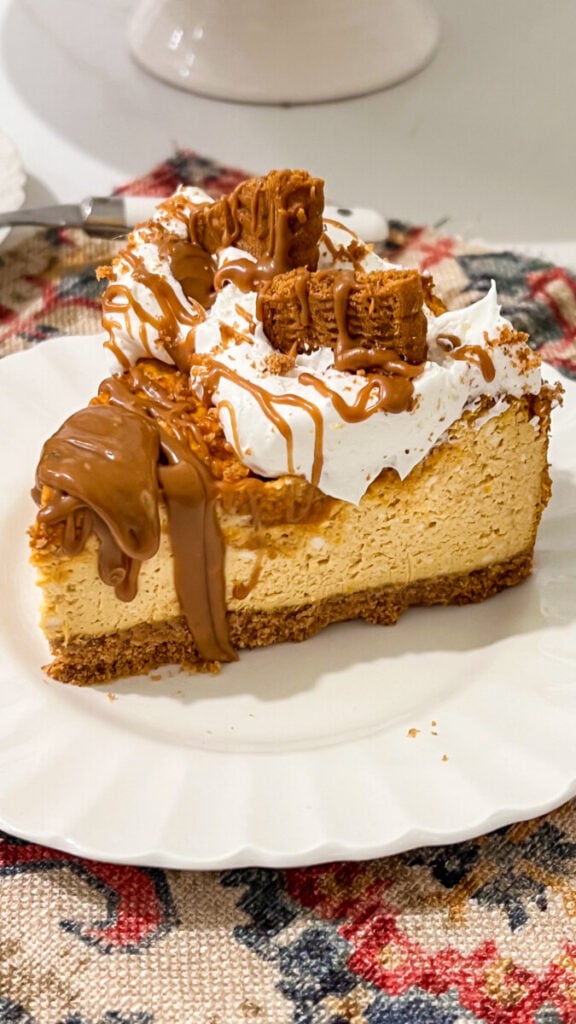 IMG_9055-576x1024 Pumpkin Biscoff Cheesecake