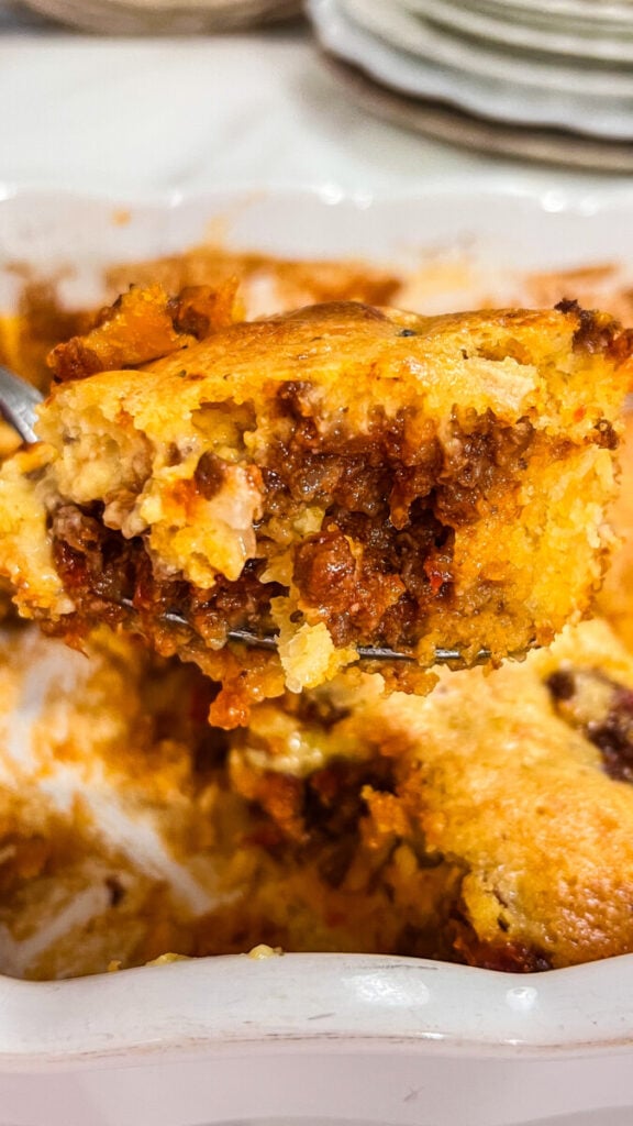 IMG_9421-1-576x1024 Easy Mexican Cornbread with Taco Meat and Cheese