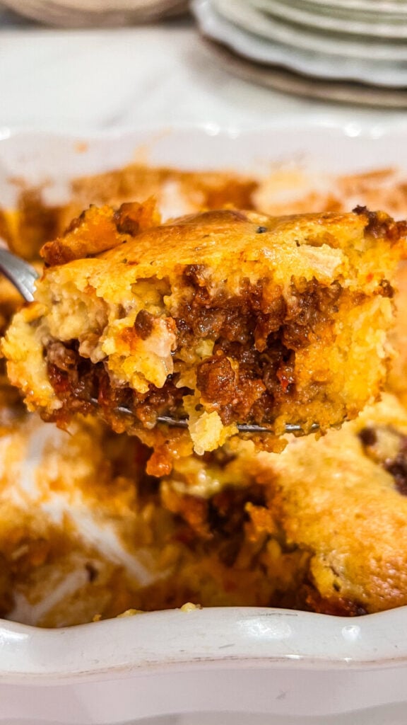 IMG_9422-576x1024 Easy Mexican Cornbread with Taco Meat and Cheese