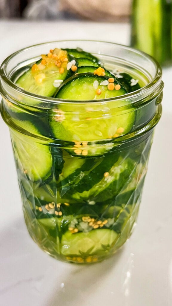 IMG_9685-576x1024 Homemade Sweet Refrigerator Pickles