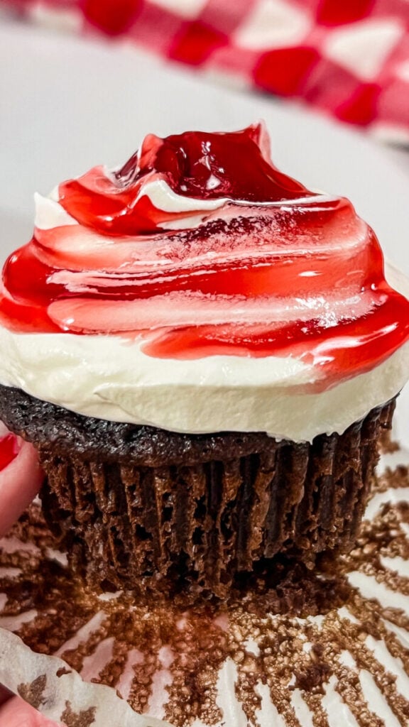  IMG_3955-576x1024 Easy Cherry Chocolate Cupcakes  